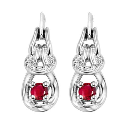 14K Ruby Earrings (Matching Ring & Pendant Available)