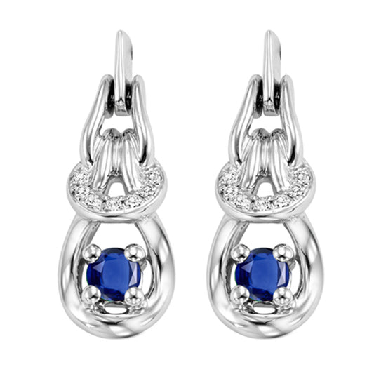 14K Sapphire Earrings (Matching Ring & Pendant Available)