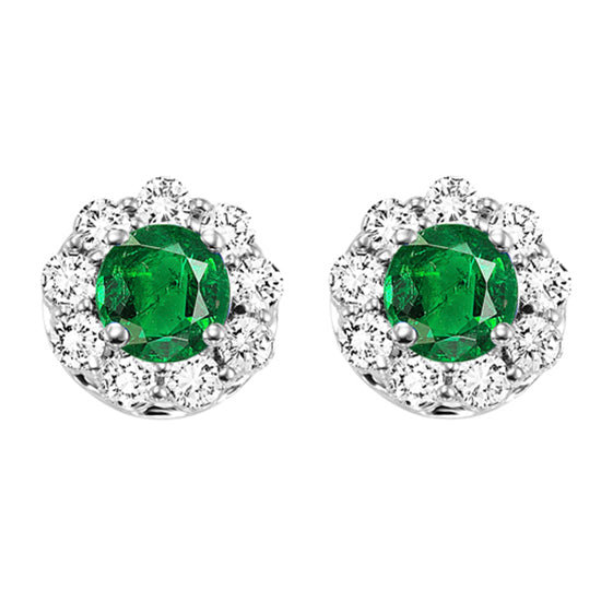 14K Emerald Earrings (Matching Ring & Pendant Available)