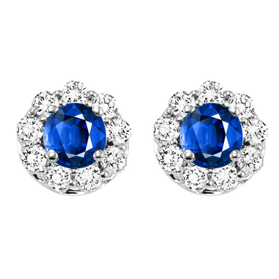 14K Sapphire Earrings (Matching Ring & Pendant Available)