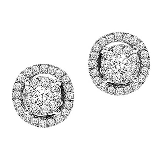 14K Diamond Earrings 1/2 ctw