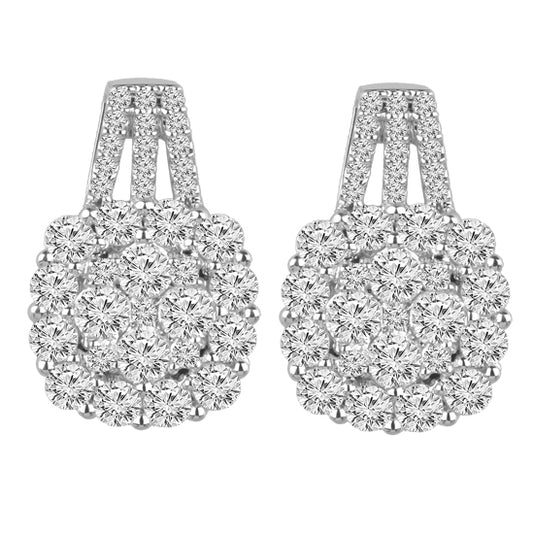 14K Diamond Earrings 1 ctw