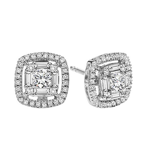 14K Diamond Earrings 3/4 ctw