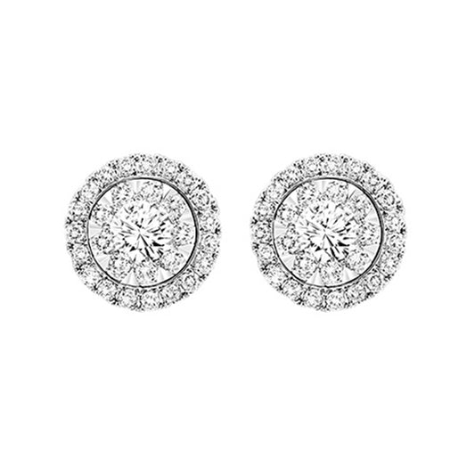 14K Diamond Earrings 3/4 ctw