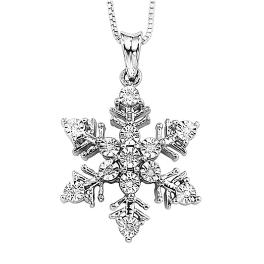 Silver Diamond Pendant