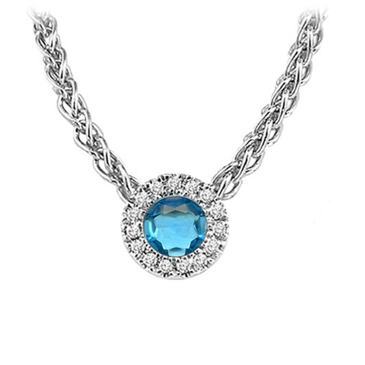 14K Mixable Pendant - Aquamarine (March)