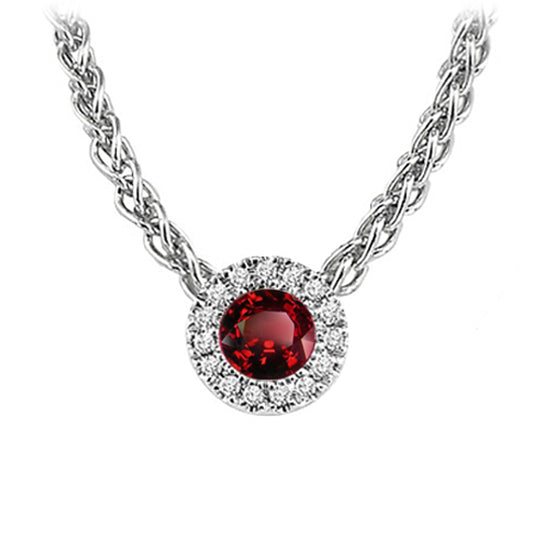 14K Mixable Pendant - Garnet (Jan)