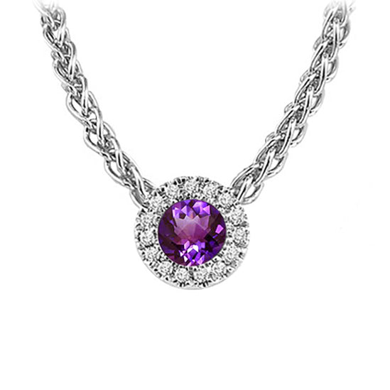 14K Mixable Pendant - Amethyst (Feb)