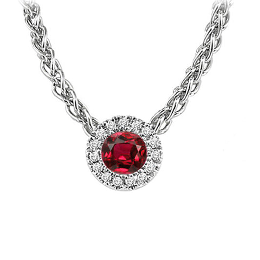 14K Mixable Pendant - Ruby (July)