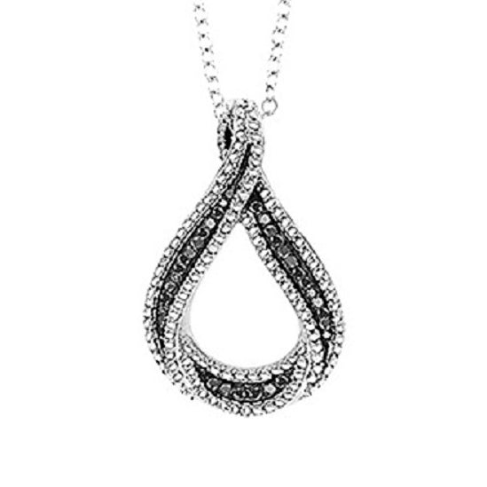 Silver Black Diamond Pendant