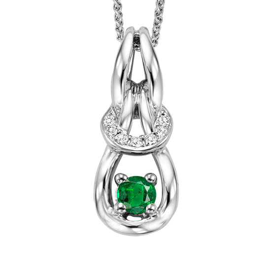 14K Emerald Pendant  (Matching Ring & Earrings Available)