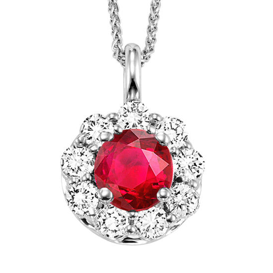 14K Ruby Pendant  (Matching Ring & Earrings Available)