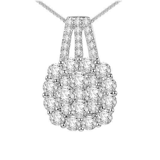 14K Diamond Pendant 1 ctw