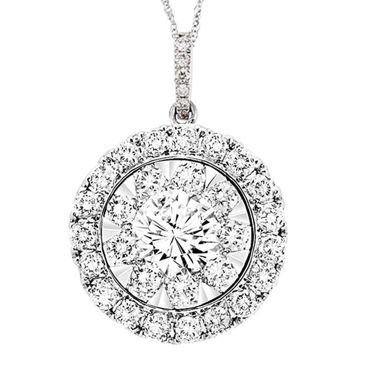 14K Diamond Pendant 1/2 ctw