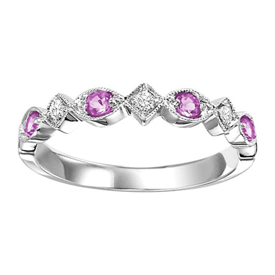 14K Mixable Ring - PINK SAPP