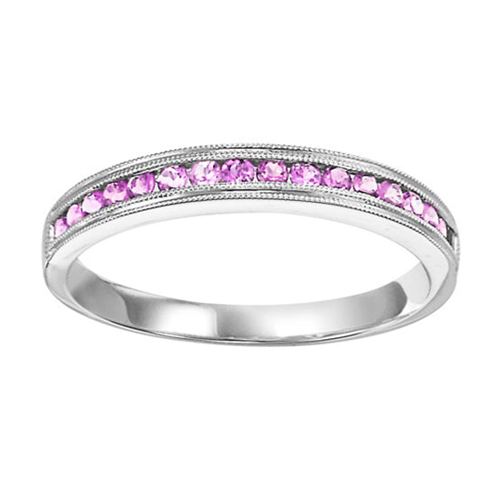 14K Mixable Ring - PINK SAPP