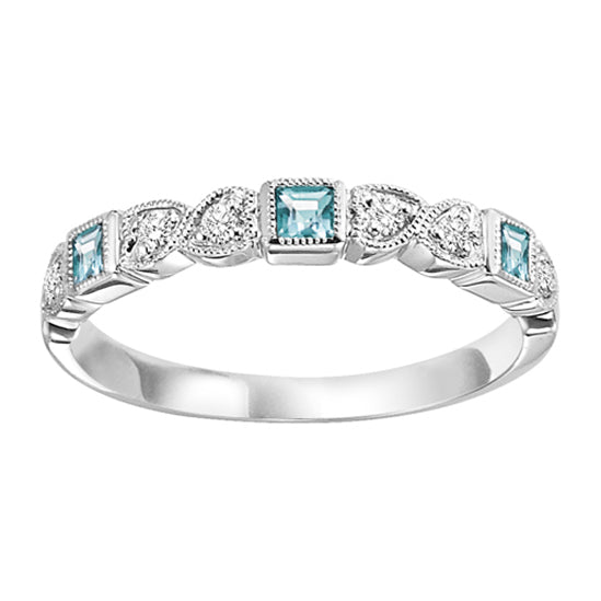 10K Mixable Ring - BLUE TOPAZ