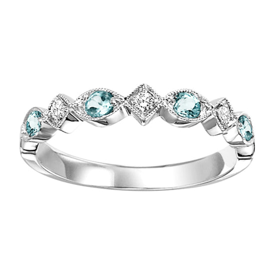 10K Mixable Ring - BLUE TOPAZ