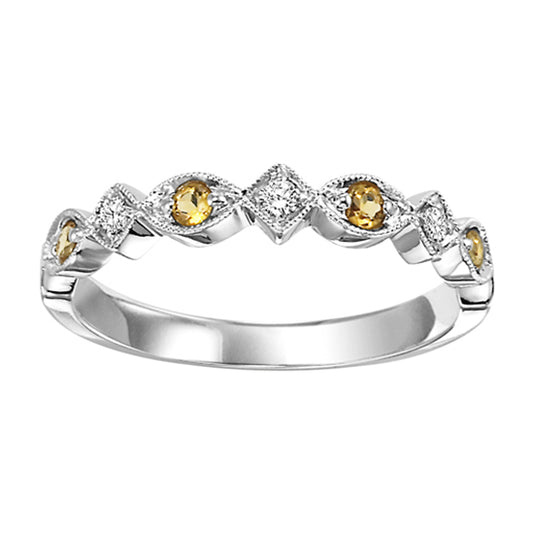 10K Mixable Ring - CITRINE