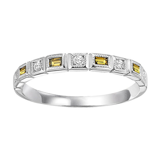 14K Mixable Ring - CITRINE