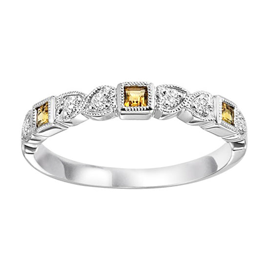 14K Mixable Ring - CITRINE