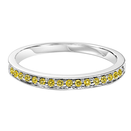 10K Treated Yellow Diamonds Mixable Ring