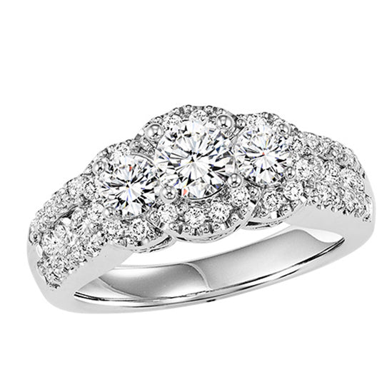 14K Diamond Ring 1 ctw