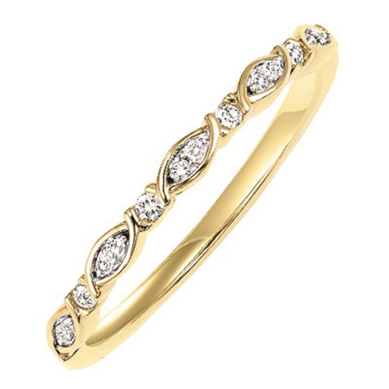 10K Diamond Mixable Ring