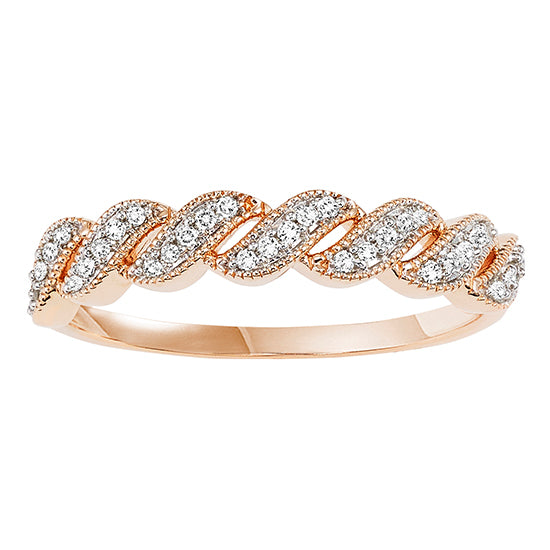 10K Diamond Mixable Ring