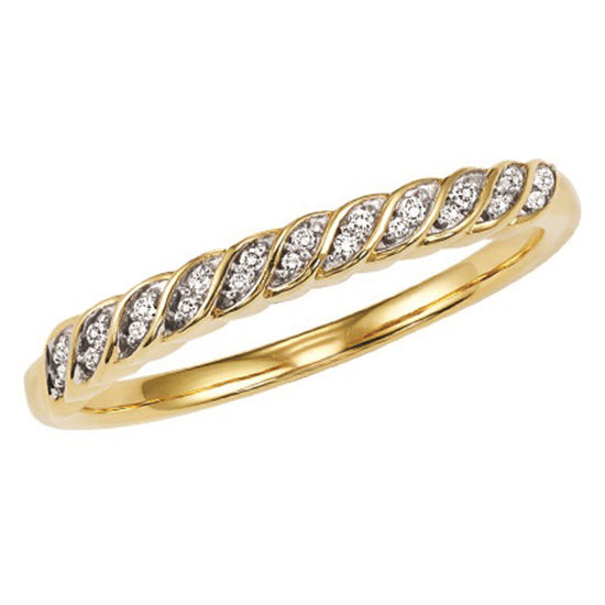 14K Diamond Mixable Ring