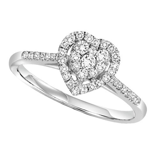 14K Diamond Engagement Ring 1/4 ctw