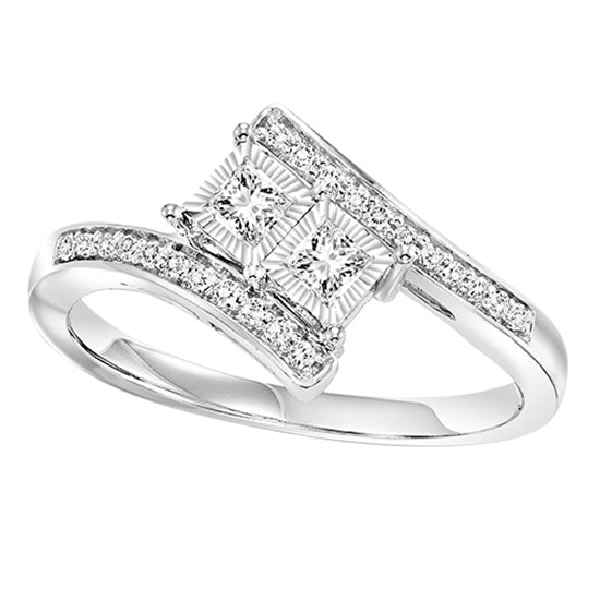 14K Diamond Ring 1/4 ctw