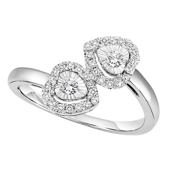 14K Diamond Ring 1/4 ctw