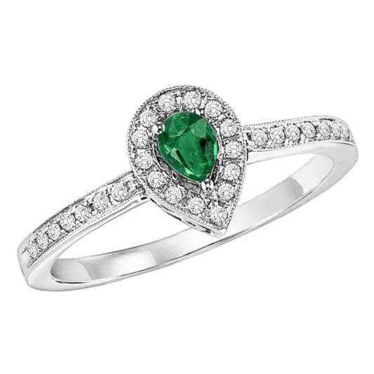 14K Emerald Ring (Matching Earrings & Pendant Available)