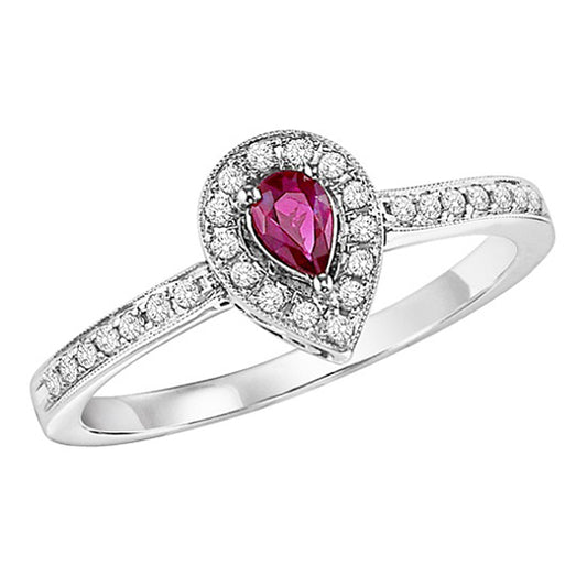 14K Ruby Ring (Matching Earrings & Pendant Available)