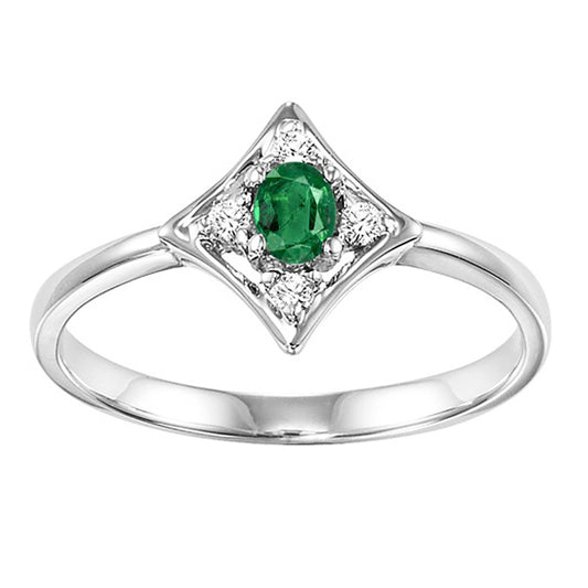 14K Emerald Ring (Matching Earrings & Pendant Available)