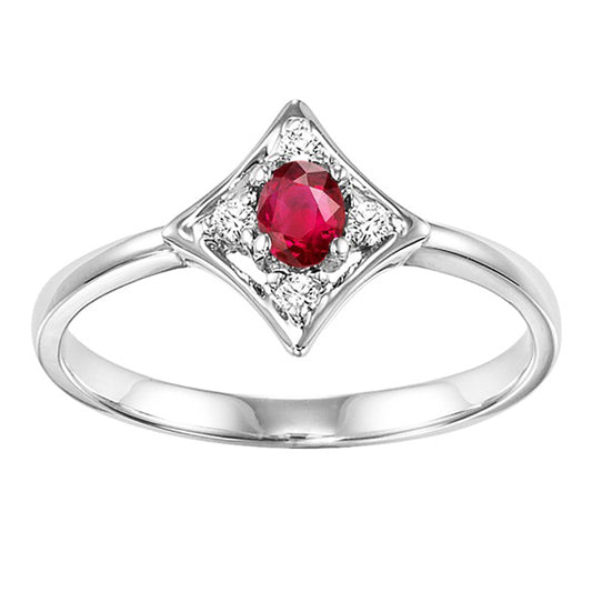 14K Ruby Ring (Matching Earrings & Pendant Available)