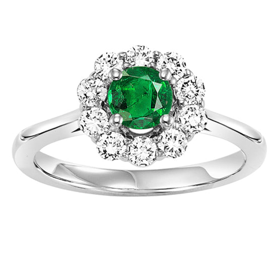 14K Emerald Ring (Matching Earrings & Pendant Available)