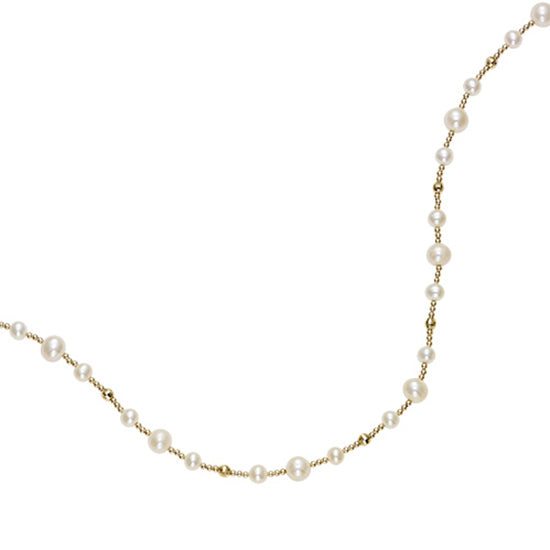 14K F.W. Pearl Necklace 24""