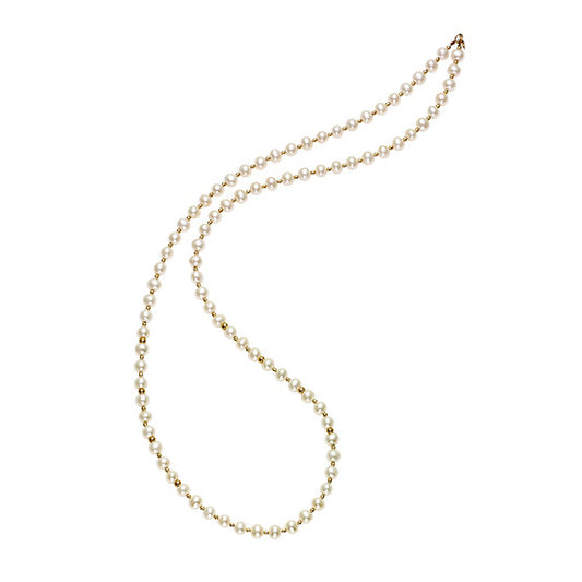 Gold F.W. Pearl Necklace