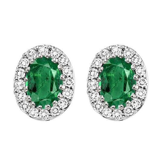 14K Emerald Earrings (Matching Ring & Pendant Available)