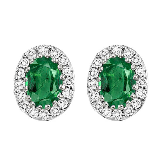 14K Emerald Earrings (Matching Ring & Pendant Available)