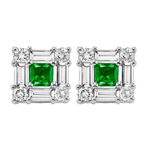 14K Emerald Earrings (Matching Ring & Pendant Available)