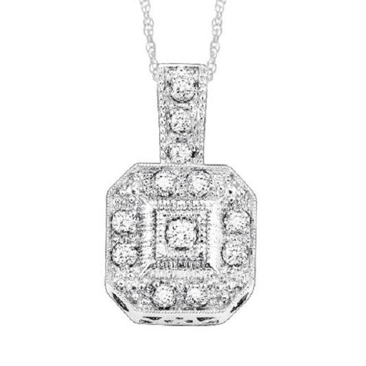 Silver Diamond Pendant