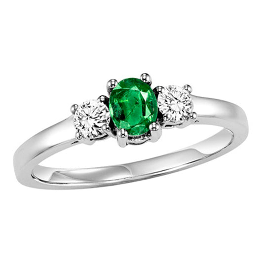 14K Emerald Ring (Matching Earrings & Pendant Available)