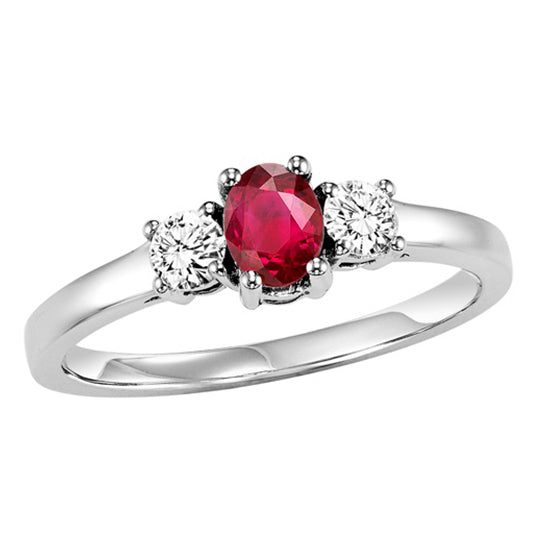 14K Ruby Ring (Matching Earrings & Pendant Available)
