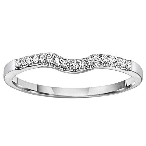 14K Diamond 1/10 ctw Matching Band