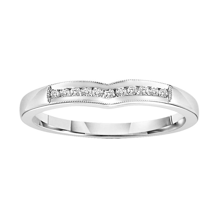 14K Diamond 1/10 ctw Matching Band