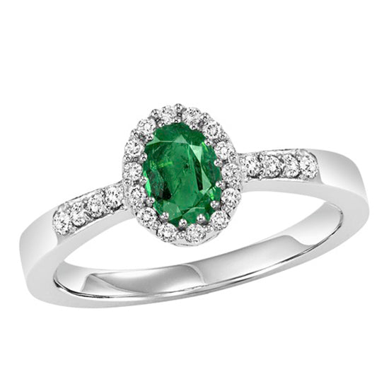 14K Emerald Ring (Matching Earrings & Pendant Available)