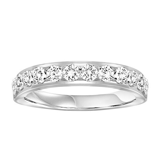 14K Round Diamond Overture Band 1 ctw